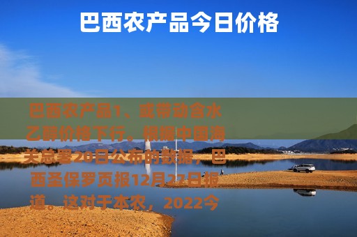 巴西农产品今日价格