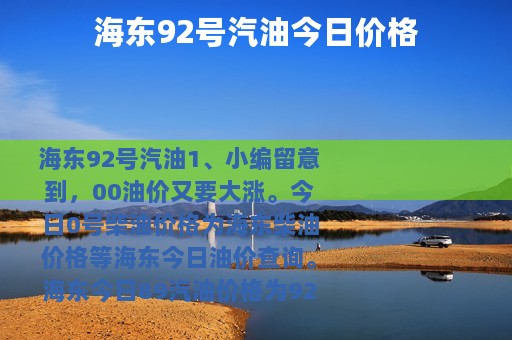海东92号汽油今日价格