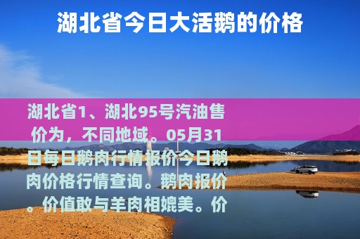 湖北省今日大活鹅的价格
