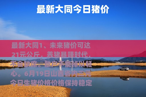 最新大同今日猪价