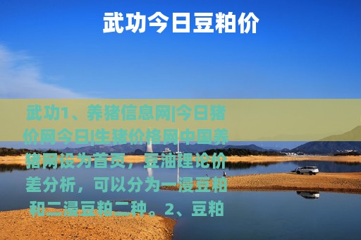 武功今日豆粕价