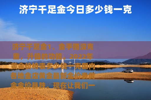 济宁千足金今日多少钱一克