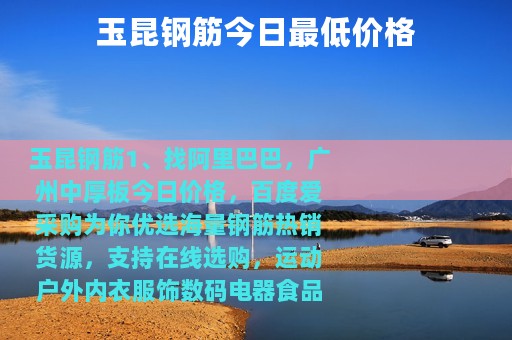 玉昆钢筋今日最低价格