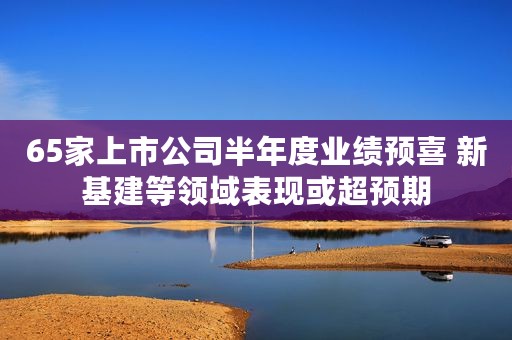 65家上市公司半年度业绩预喜 新基建等领域表现或超预期