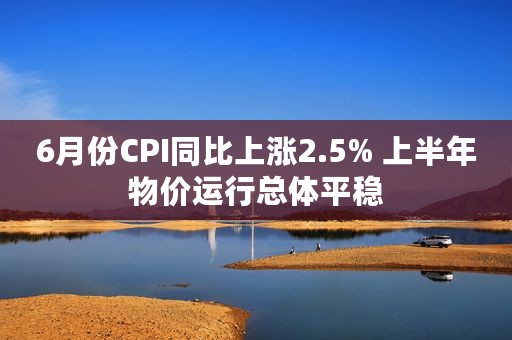 6月份CPI同比上涨2.5% 上半年物价运行总体平稳