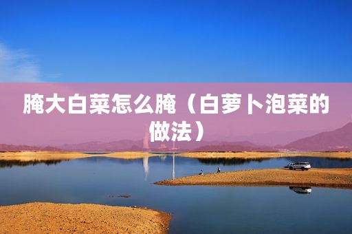 腌大白菜怎么腌（白萝卜泡菜的做法）
