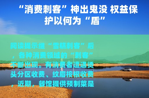 “消费刺客”神出鬼没 权益保护以何为“盾”