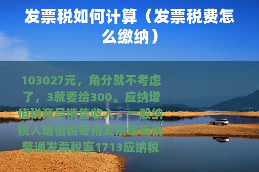 发票税如何计算（发票税费怎么缴纳）