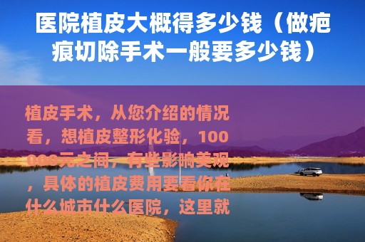 医院植皮大概得多少钱(做疤痕切除手术一般要多少钱) 医院植皮大概得多少钱(做疤痕切除手术一般要多少钱)