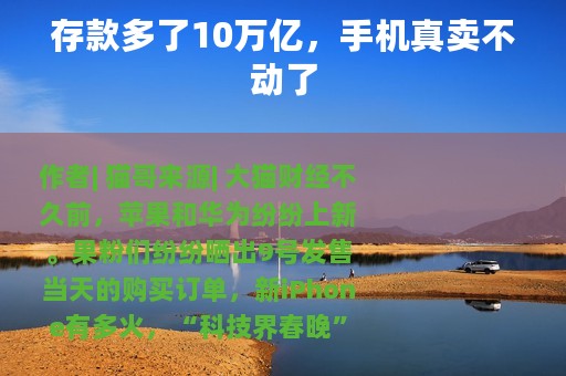 存款多了10万亿，手机真卖不动了