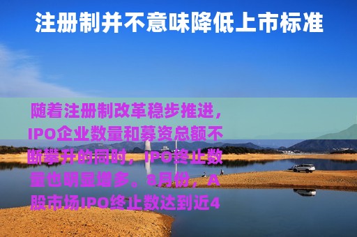 注册制并不意味降低上市标准