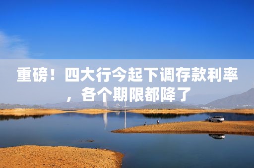 重磅！四大行今起下调存款利率，各个期限都降了