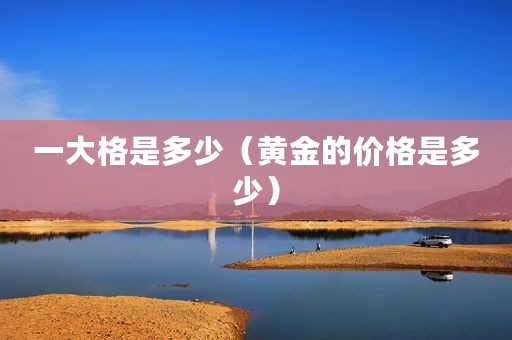 一大格是多少（黄金的价格是多少）