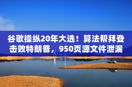 谷歌操纵20年大选！算法帮拜登击败特朗普，950页源文件泄漏
