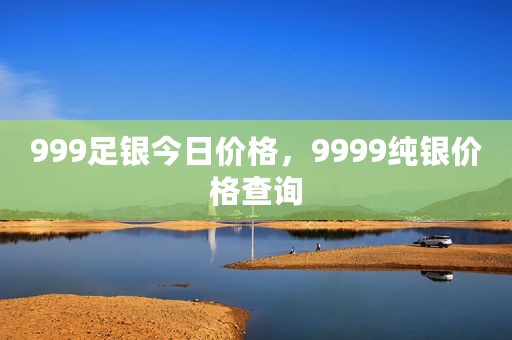 999足银今日价格，9999纯银价格查询