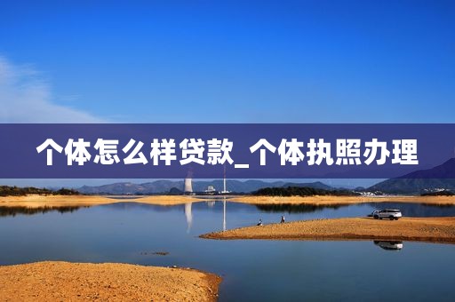 个体怎么样贷款_个体执照办理 个体怎么样贷款_个体执照办理