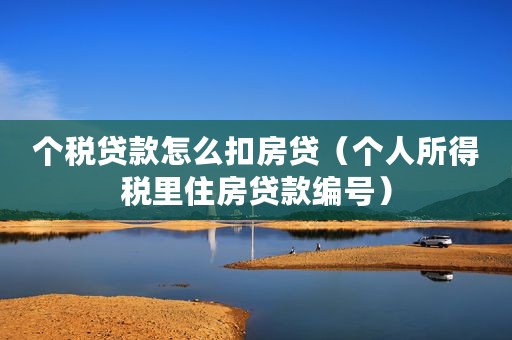 个税贷款怎么扣房贷（个人所得税里住房贷款编号）