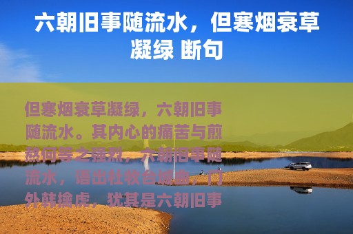 六朝旧事随流水，但寒烟衰草凝绿 断句