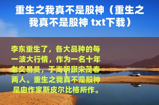 重生之我真不是股神（重生之我真不是股神 txt下载）