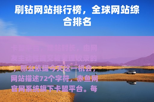刷钻网站排行榜，全球网站综合排名