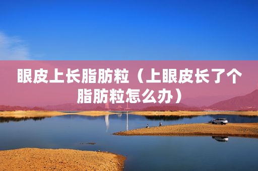 眼皮上长脂肪粒（上眼皮长了个脂肪粒怎么办）