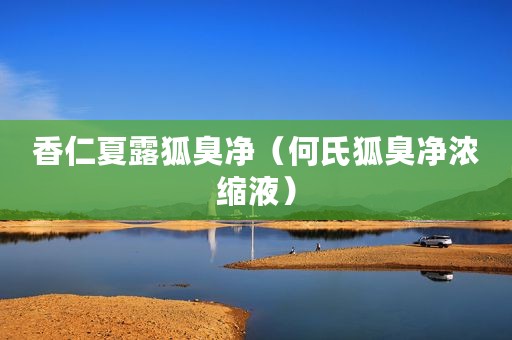 香仁夏露狐臭净（何氏狐臭净浓缩液）