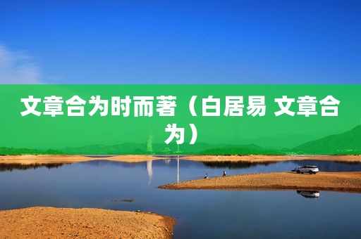 文章合为时而著（白居易 文章合为）
