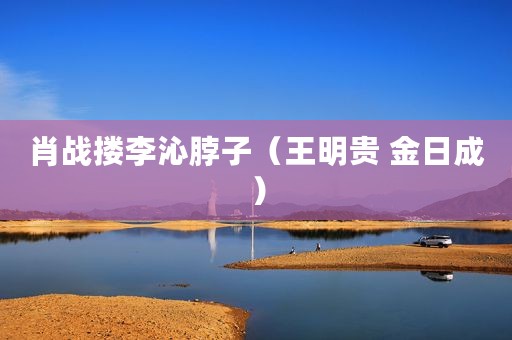 肖战搂李沁脖子（王明贵 金日成）