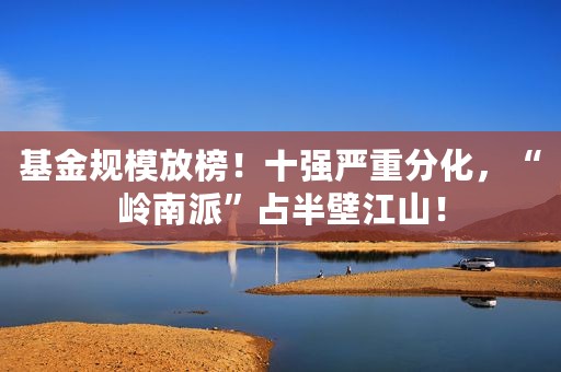 基金规模放榜！十强严重分化，“岭南派”占半壁江山！