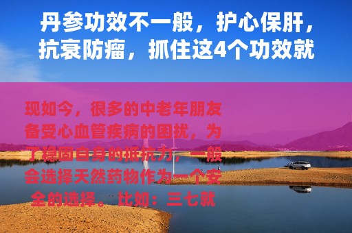 丹参功效不一般，护心保肝，抗衰防瘤，抓住这4个功效就足够了