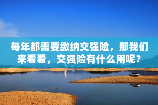每年都需要缴纳交强险，那我们来看看，交强险有什么用呢？
