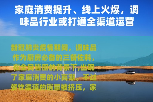 家庭消费提升、线上火爆，调味品行业或打通全渠道运营