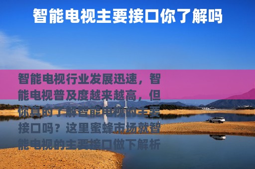 智能电视主要接口你了解吗