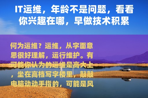 IT运维，年龄不是问题，看看你兴趣在哪，早做技术积累