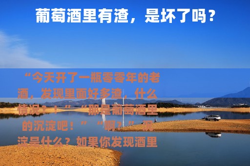 葡萄酒里有渣，是坏了吗？