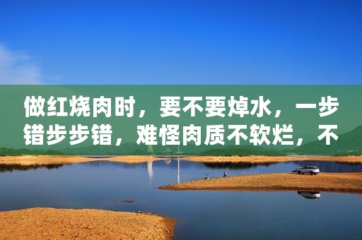 做红烧肉时，要不要焯水，一步错步步错，难怪肉质不软烂，不入味