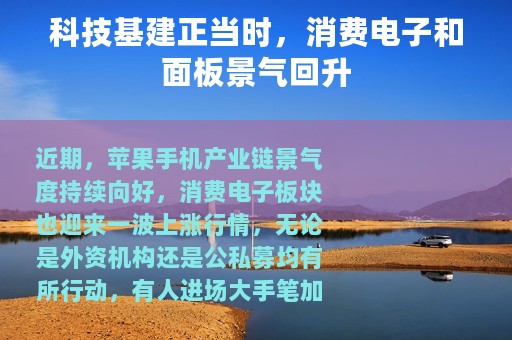 科技基建正当时，消费电子和面板景气回升