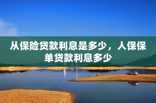 从保险贷款利息是多少，人保保单贷款利息多少