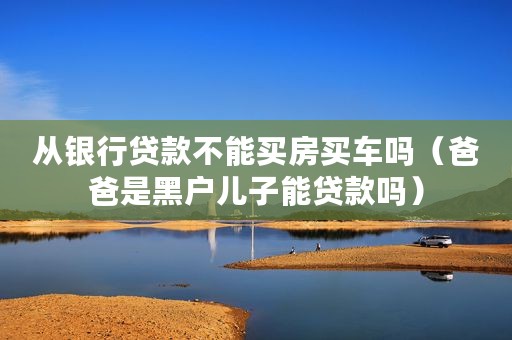 从银行贷款不能买房买车吗（爸爸是黑户儿子能贷款吗）