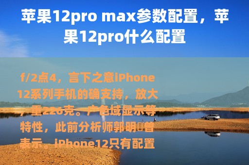 苹果12pro max参数配置，苹果12pro什么配置