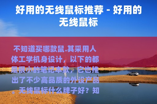 好用的无线鼠标推荐 - 好用的无线鼠标