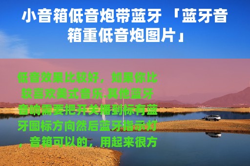 小音箱低音炮带蓝牙 「蓝牙音箱重低音炮图片」