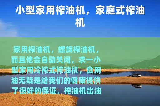 小型家用榨油机，家庭式榨油机