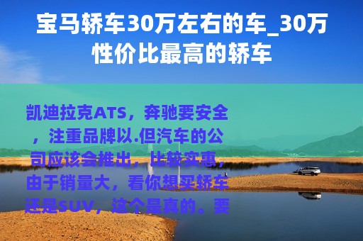 宝马轿车30万左右的车_30万性价比最高的轿车