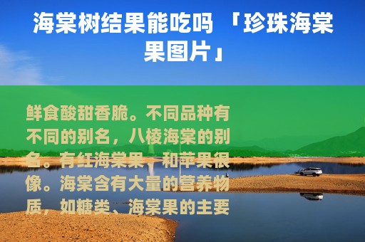 海棠树结果能吃吗 「珍珠海棠果图片」