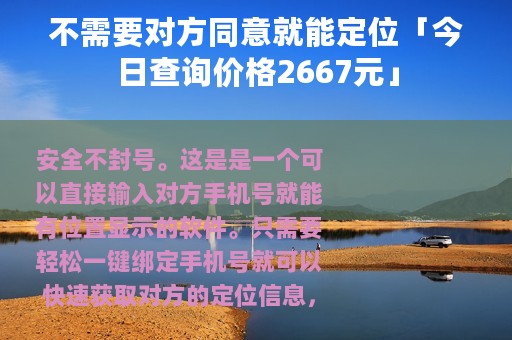 不需要对方同意就能定位「今日查询价格2667元」