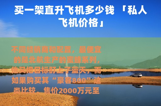 买一架直升飞机多少钱 「私人飞机价格」