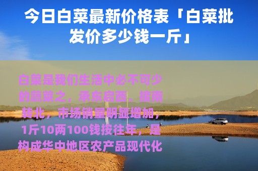 今日白菜最新价格表「白菜批发价多少钱一斤」