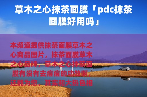 草木之心抹茶面膜「pdc抹茶面膜好用吗」