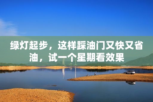 绿灯起步，这样踩油门又快又省油，试一个星期看效果